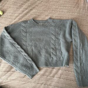 Green Cable Knit Sweater